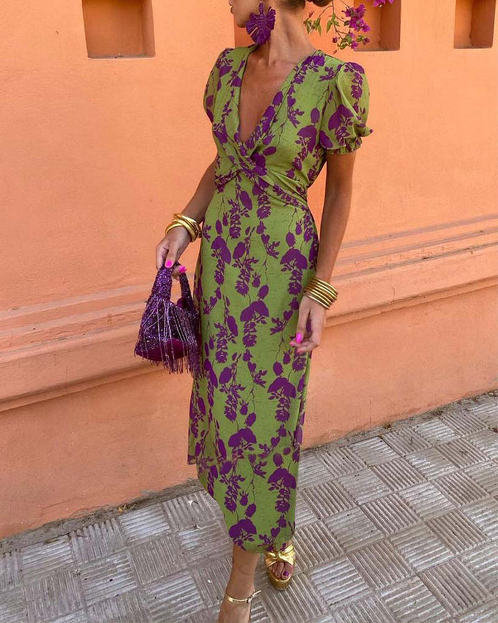 Selena - Elegant Floral Dress
