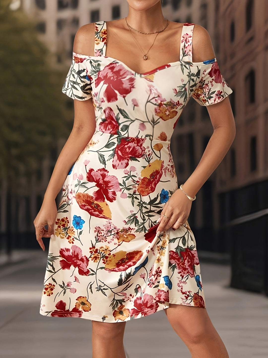 Kalina – Tropical Floral Dress