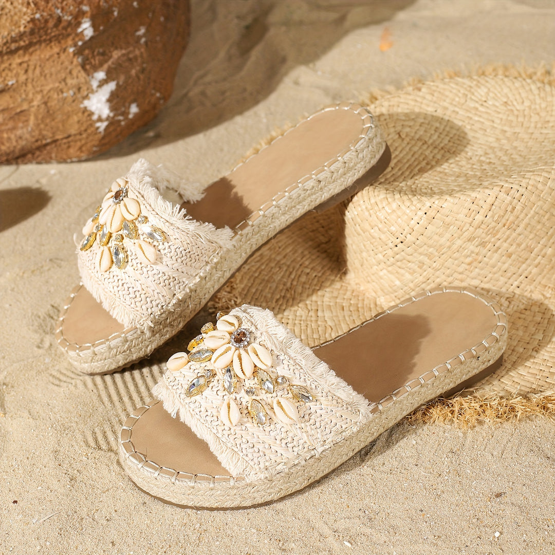 Leilani – Espadrille Slide Sandals