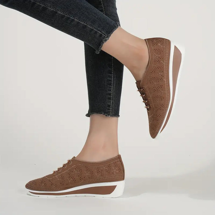 Casual low top wedge orthopedic sneakers
