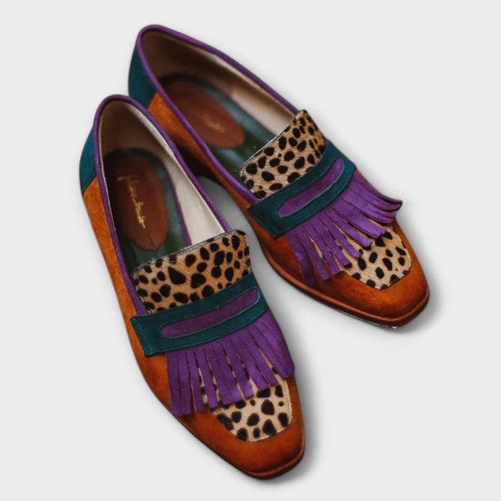 Isabella – Leopard Print Brown Loafer