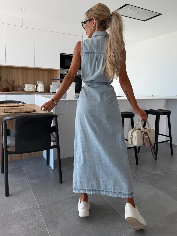 Isabella – Maxi Denim Dress