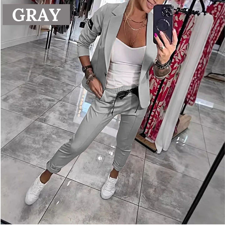 Angelina 2 piece Set Consisting of a casual blazer and trousers