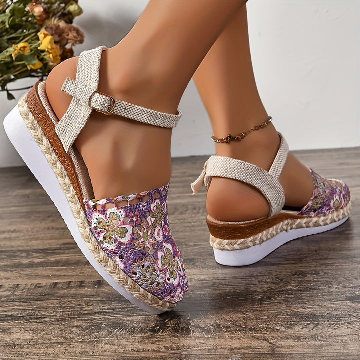 Cleo – Floral Wedges