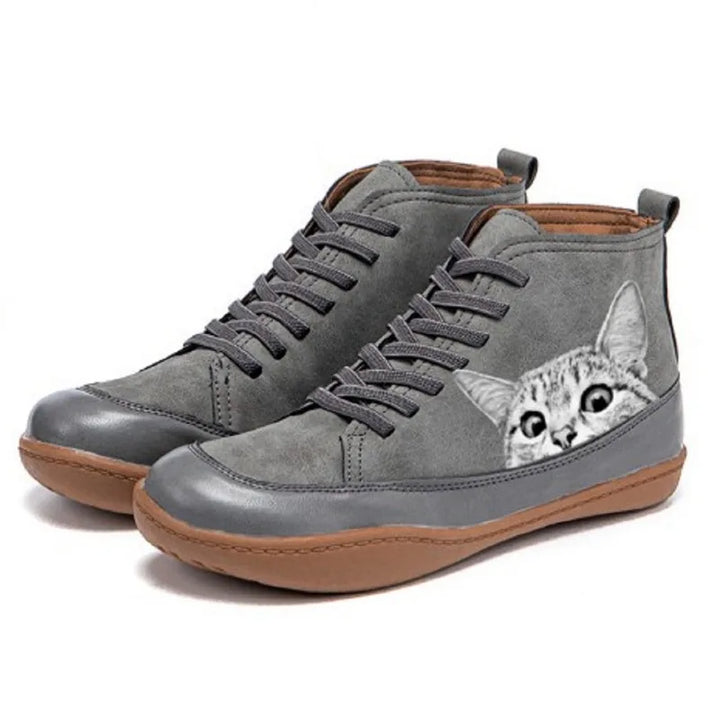 Carol | Leather Ankle Boots for Cat Lovers