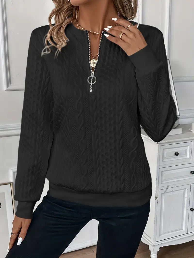 Margaret – Zippered Sweater