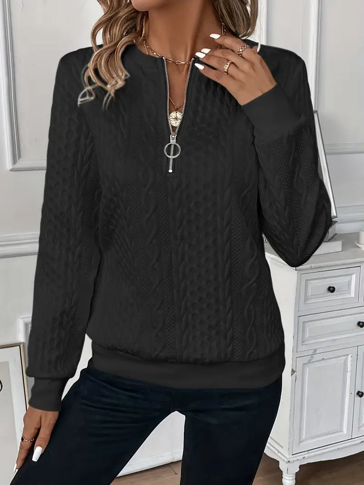Margaret – Zippered Sweater