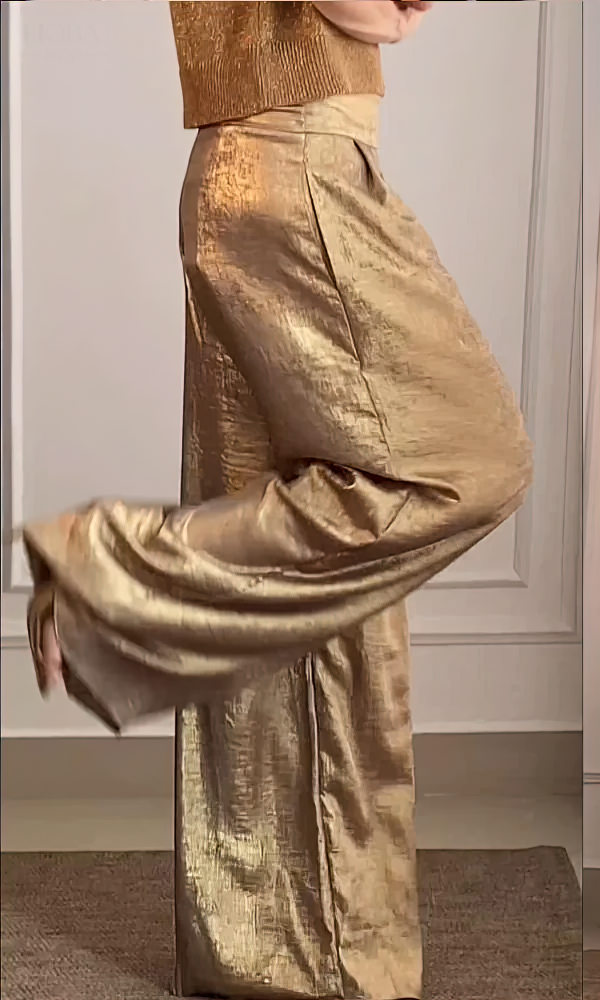 Romy™ | Golden Pants + FREE GOLDEN TOP