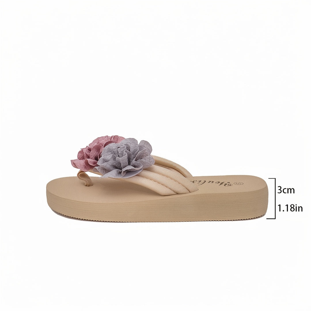 Lilia – Floral Flip Flops