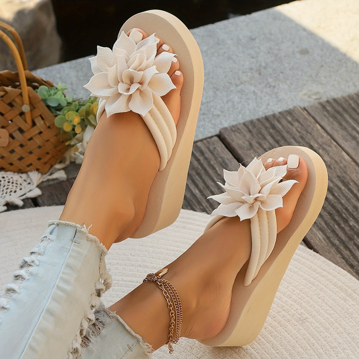 Ailani – Floral Wedge Sandals