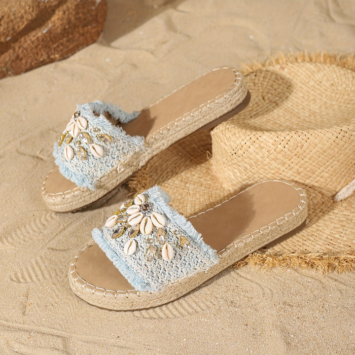 Leilani – Espadrille Slide Sandals