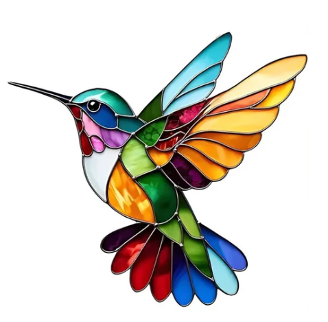 Diane | Colorful Hummingbird Necklace