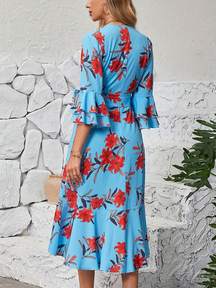 Jada – Floral Ruffle Dress