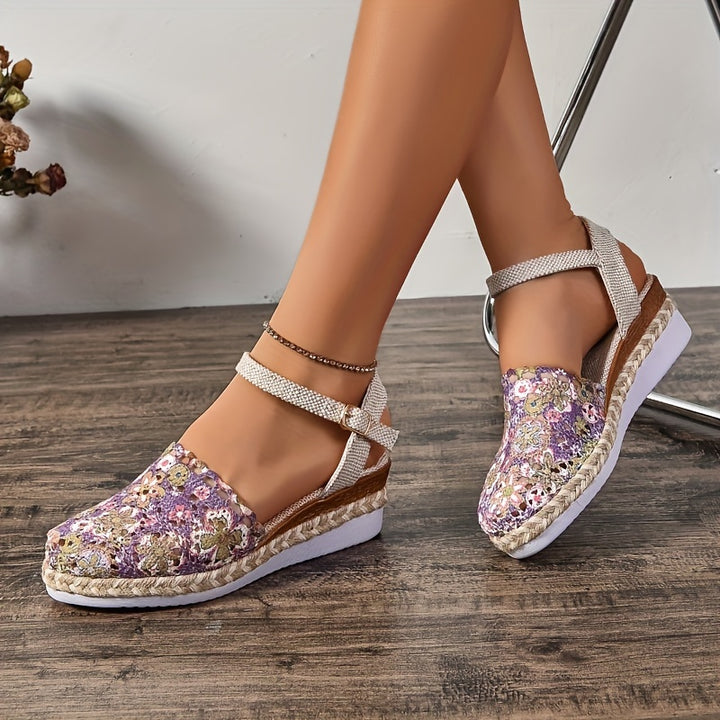 Cleo – Floral Wedges