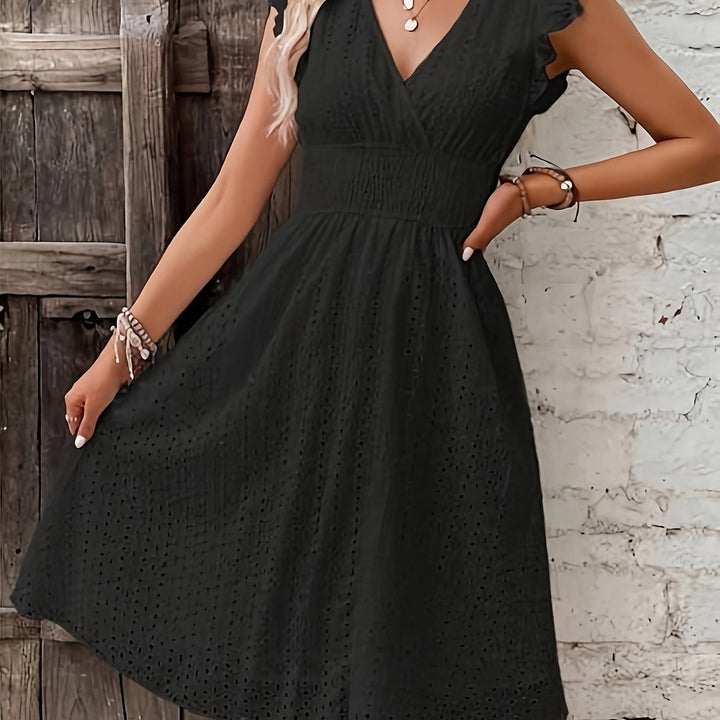 Elegant wrap dress with gathered waist – Light and feminine for spring & summer