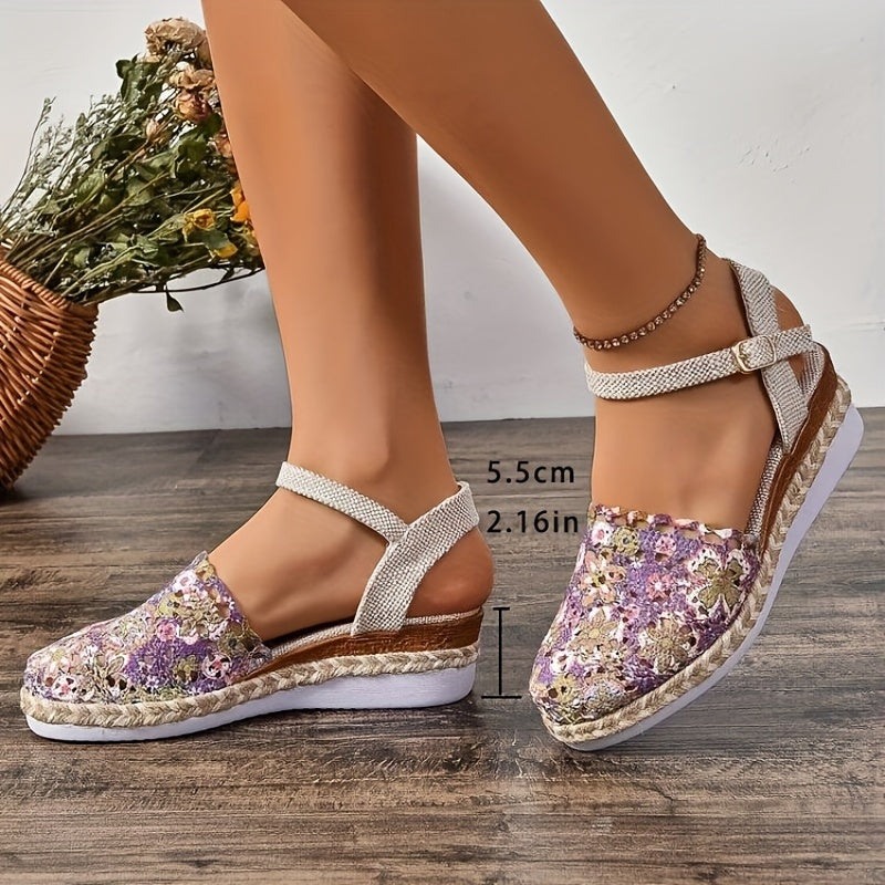 Cleo – Floral Wedges