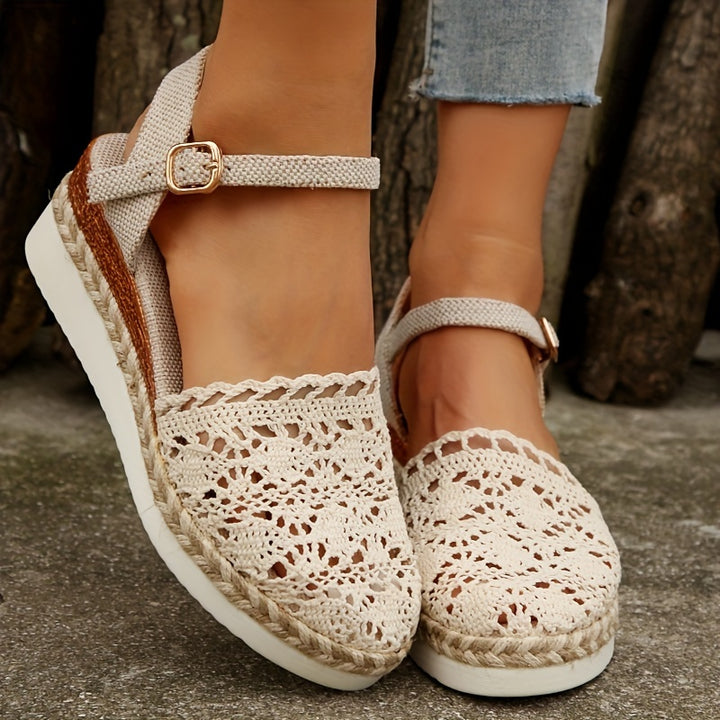 Cleo – Floral Wedges