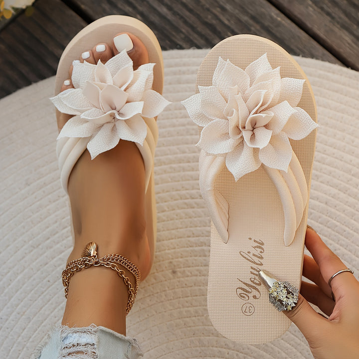 Ailani – Floral Wedge Sandals