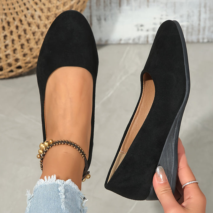 Eliane – Comfortable Ballet Flats with Wedge Heel