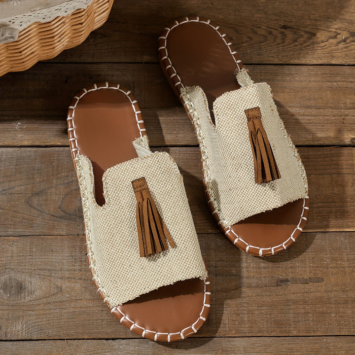 Eden – Tassel Slide Sandals