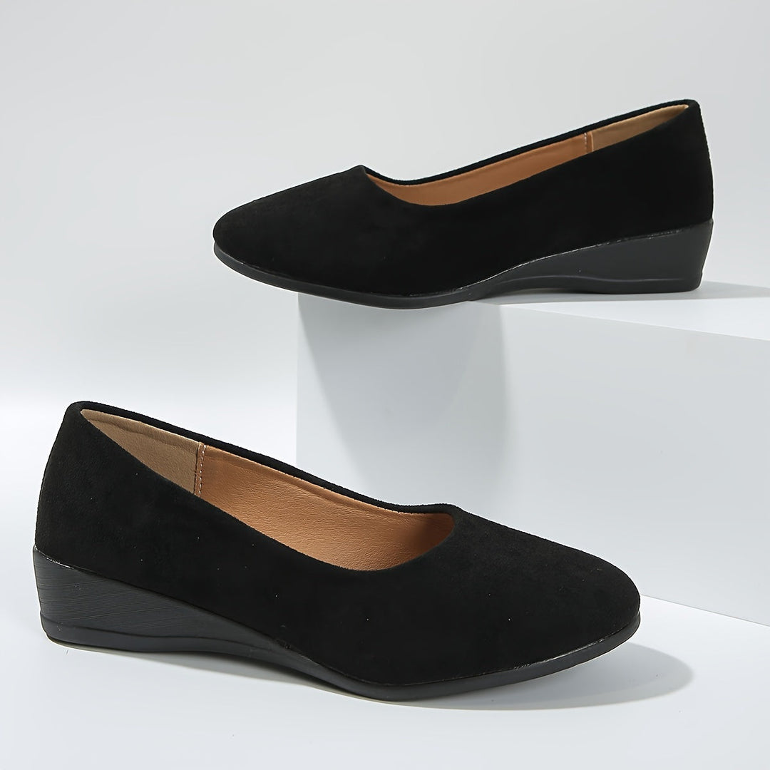 Eliane – Comfortable Ballet Flats with Wedge Heel