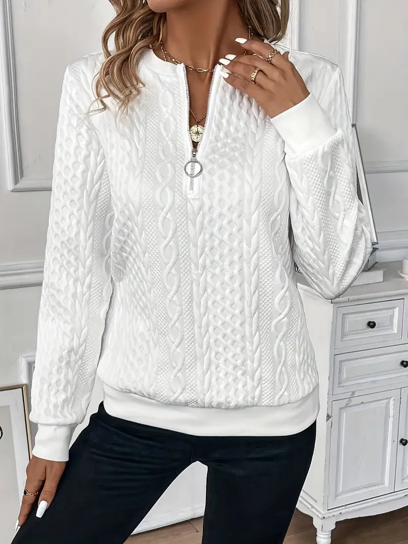Margaret – Zippered Sweater