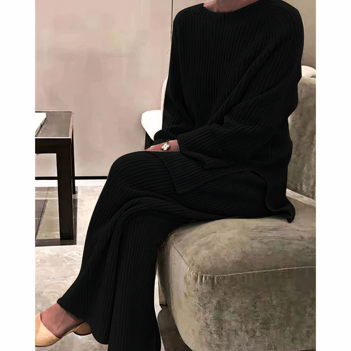 Claire™ | Stylish Ribbed Knit Lounge Set