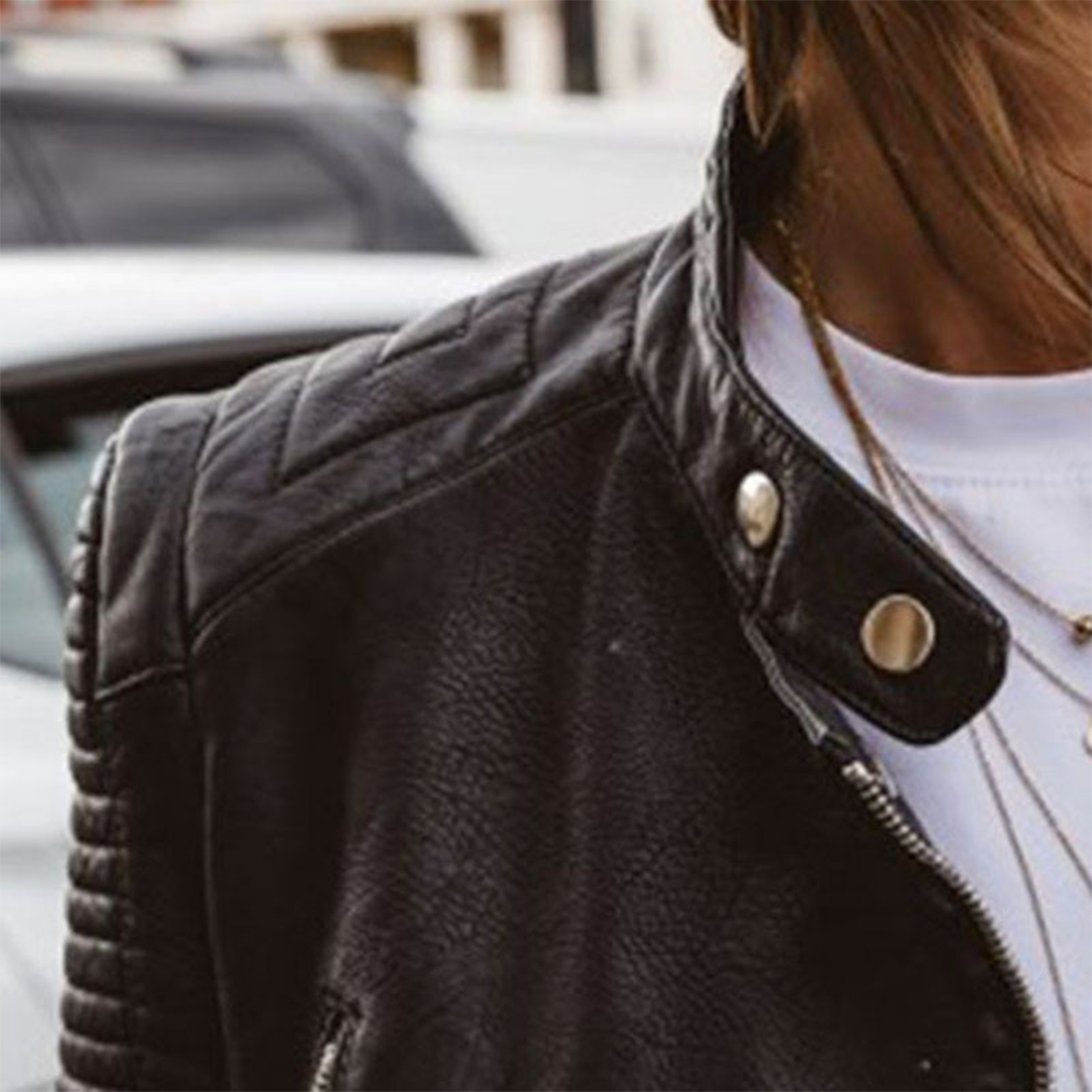 Sandra | Elegant Leather Jacket