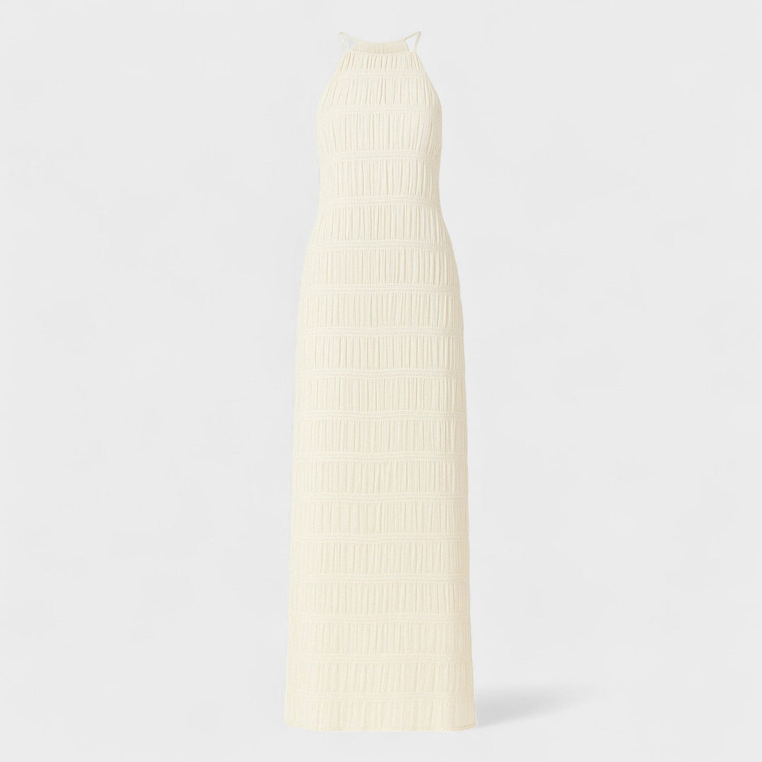 ADELINE - Long dress with halter neckline