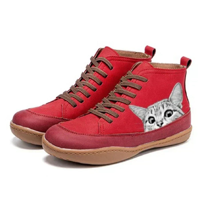 Carol | Leather Ankle Boots for Cat Lovers