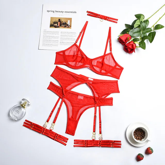 Skylar - 4-Piece Lingerie Set