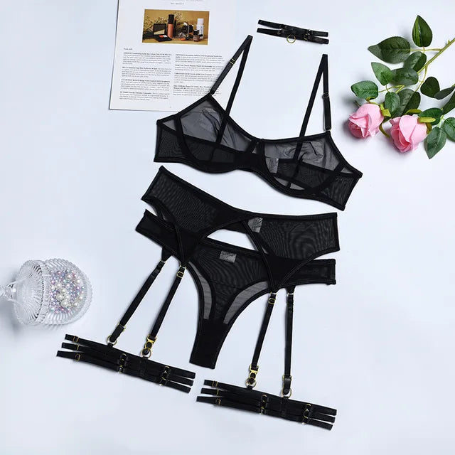 Skylar - 4-Piece Lingerie Set
