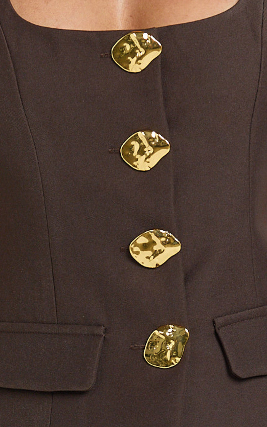 Amelia – Chocolate Vest & Skirt Set