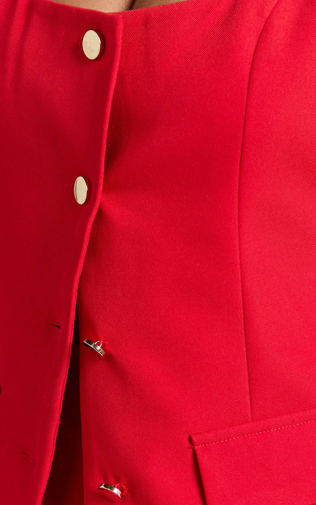 Amelia – Red Vest & Skirt Set