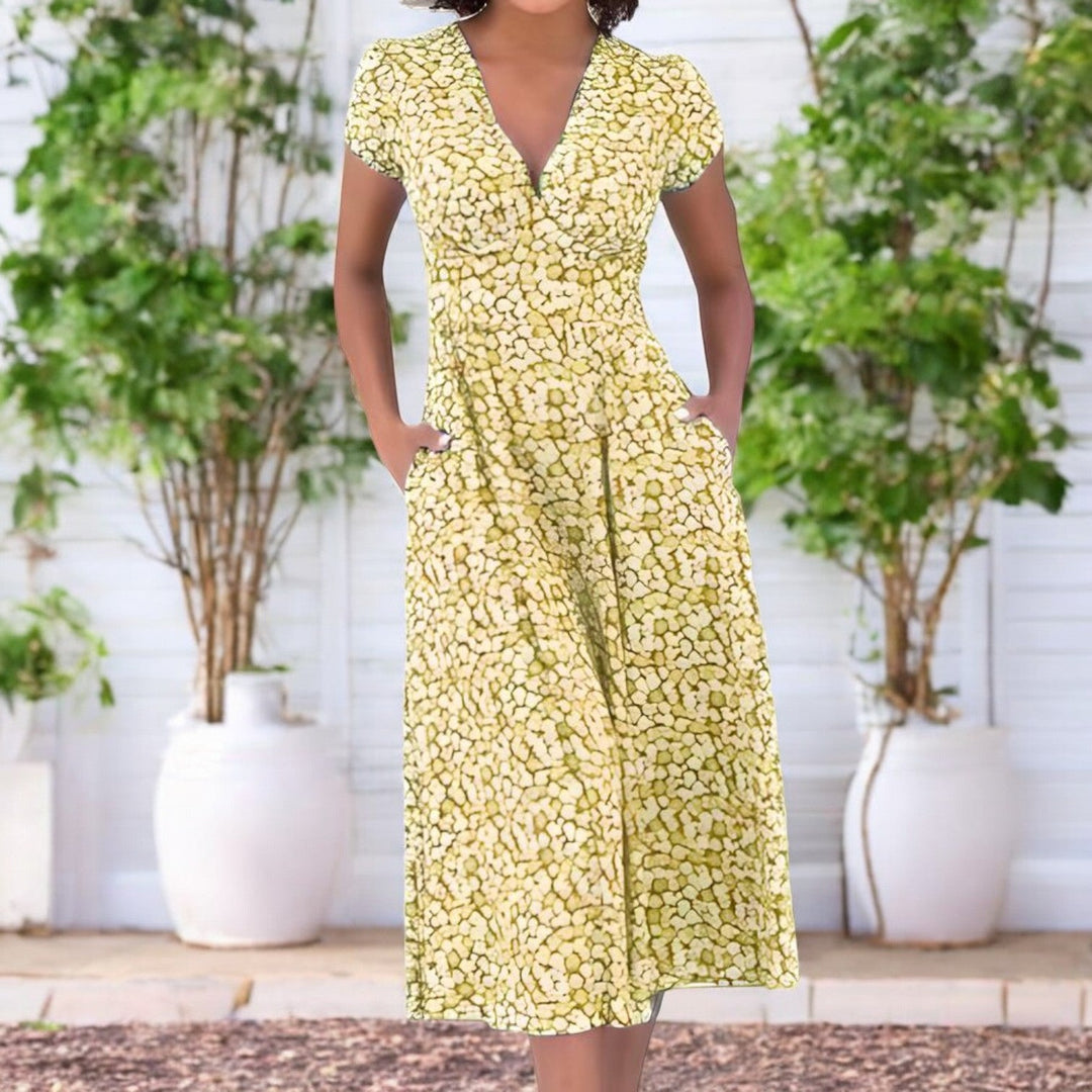 Ava - Floral Midi Summer Dress