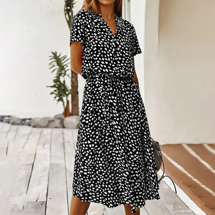 Louise - Floral Printed V-Neck Dress