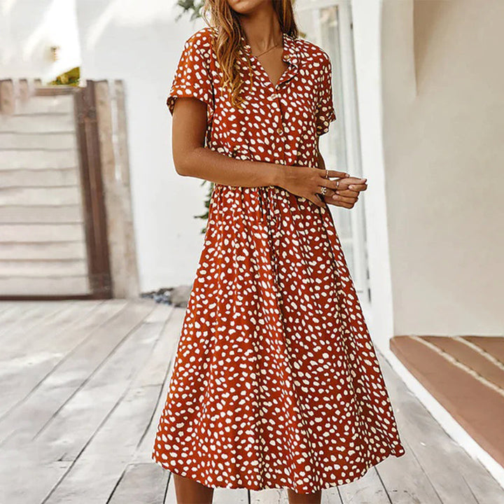 Louise - Floral Printed V-Neck Dress
