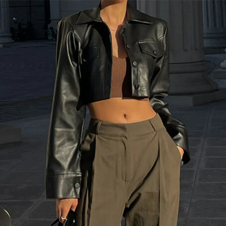 Zyvira™ - Cropped Edgy Jacket