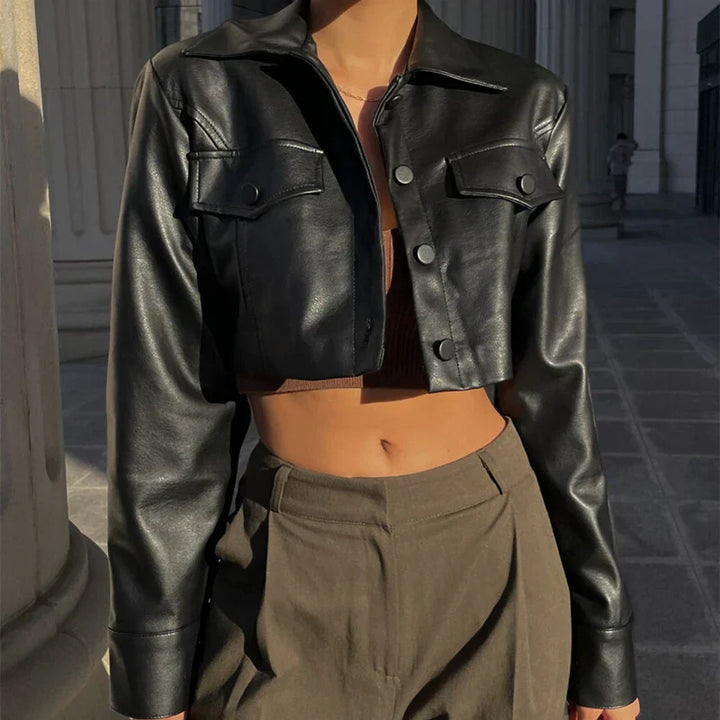 Zyvira™ - Cropped Edgy Jacket