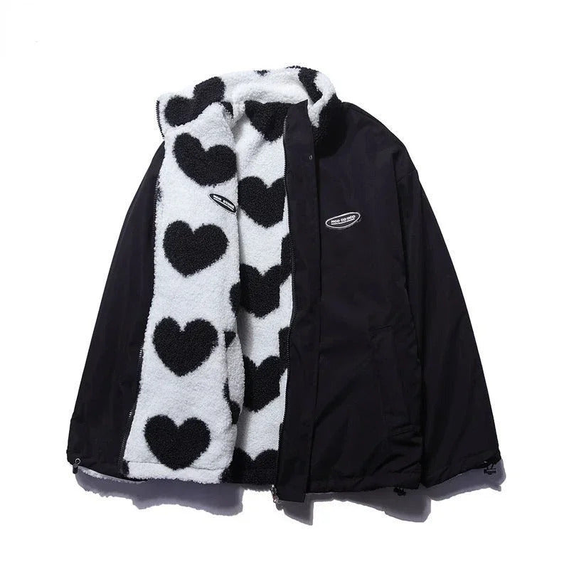 Evelyn | Reversible Heart Jacket