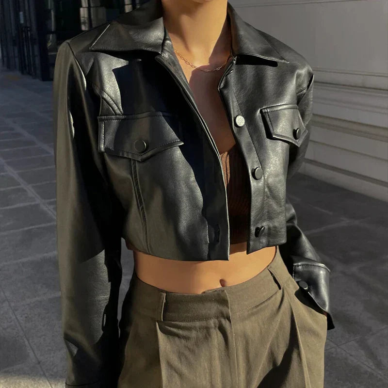 Zyvira™ - Cropped Edgy Jacket