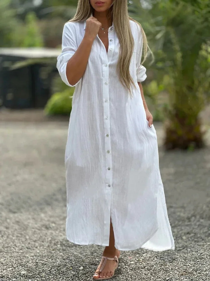 Wenden - Buttoned Summer Dress for Women
