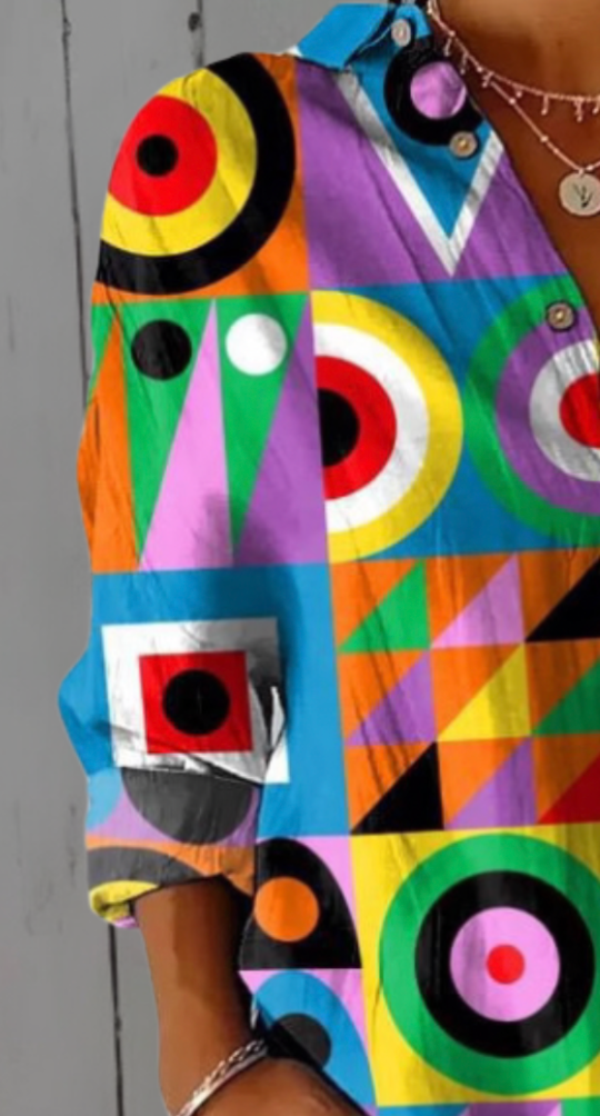 Alexia | Sunburst Button Up Shirt