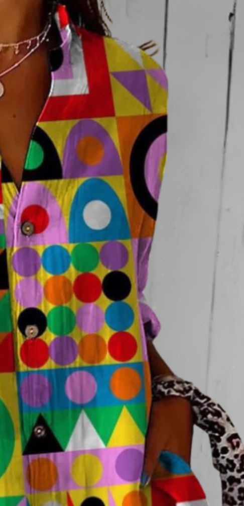 Alexia | Sunburst Button Up Shirt