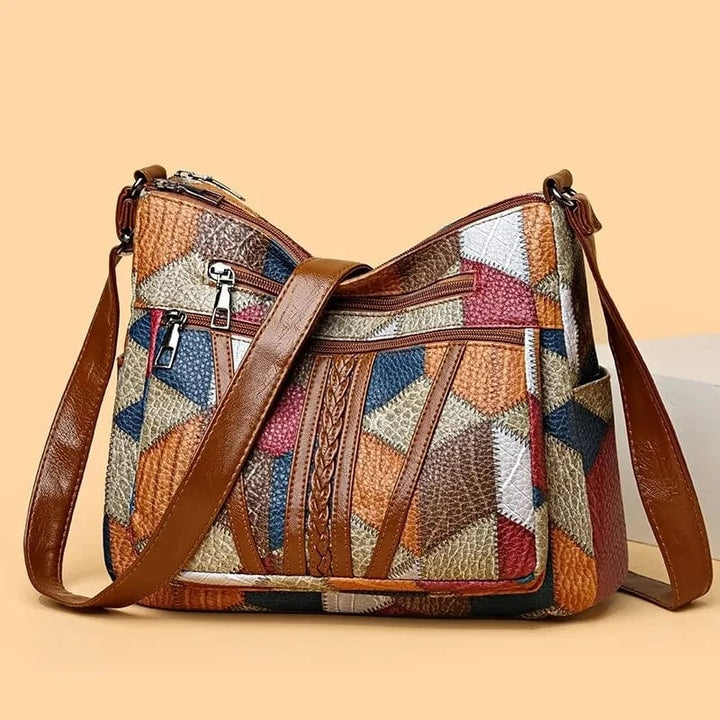 Savora | Mosaic Leather Handbag