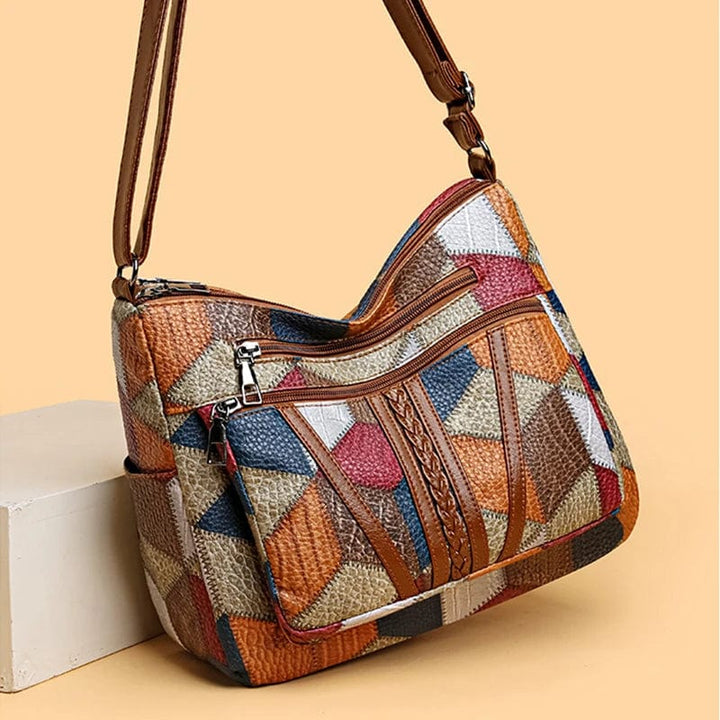 Savora | Mosaic Leather Handbag