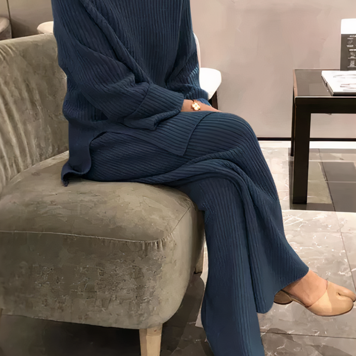 Claire™ | Stylish Ribbed Knit Lounge Set