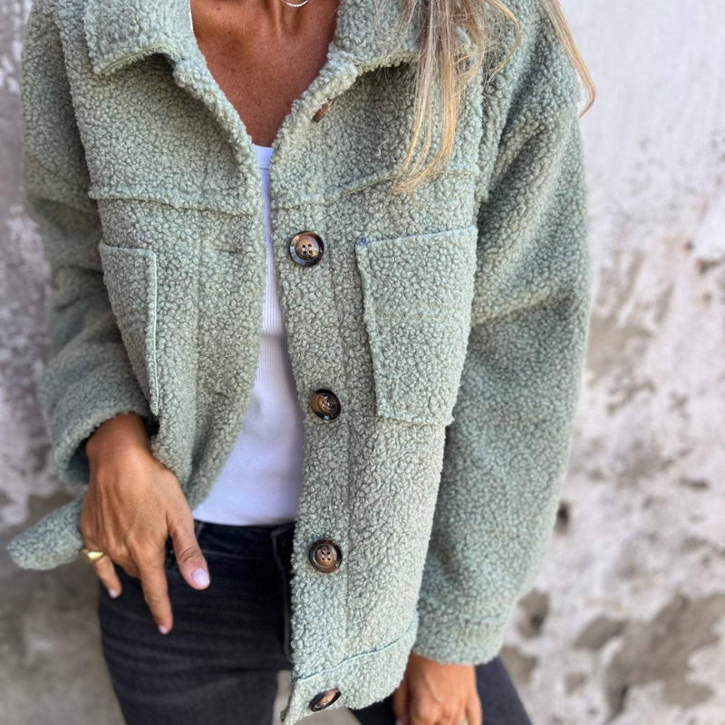 Dorothy - Sherpa Button Jacket