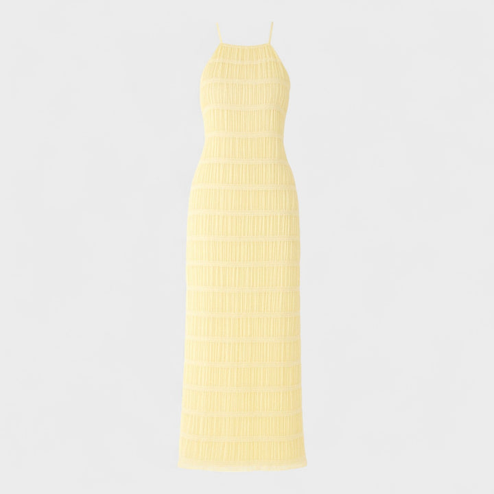 ADELINE - Long dress with halter neckline