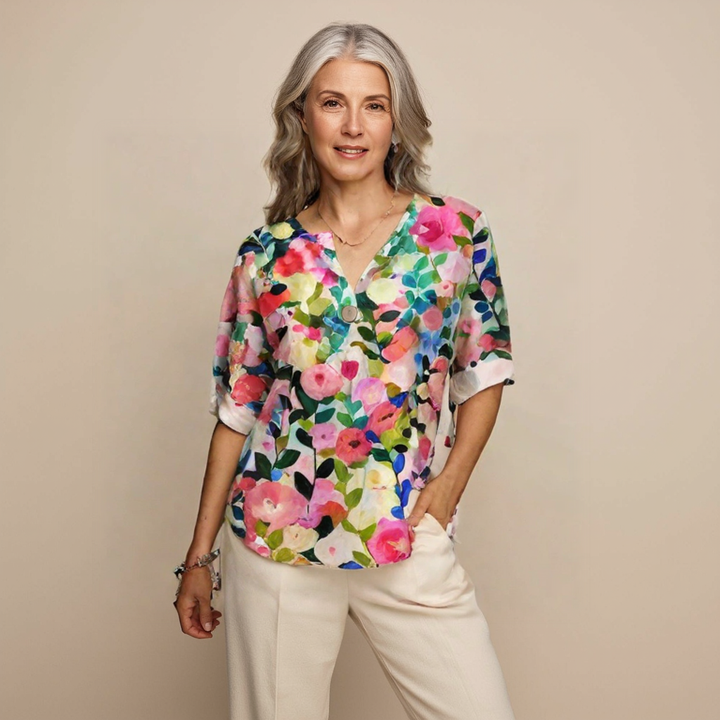 Helena | Floral Vintage Blouse